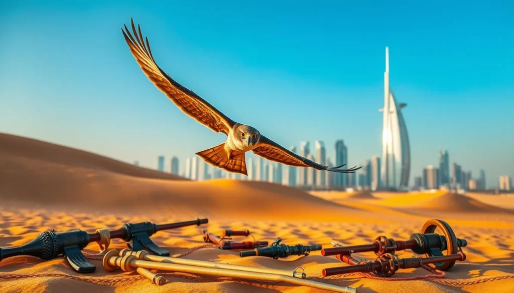 Try falconry in Dubais golden desert sand | FEW.ae
