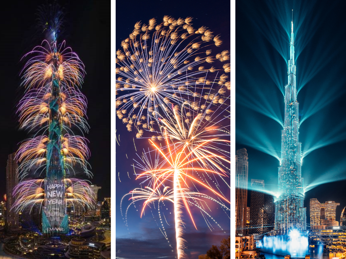 2026 New Year’s Eve fireworks at Burj Khalifa