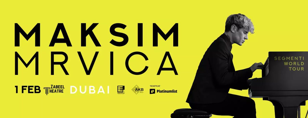Maksim Mrvica to Zabeel Theatre at Jumeirah Zabeel Saray